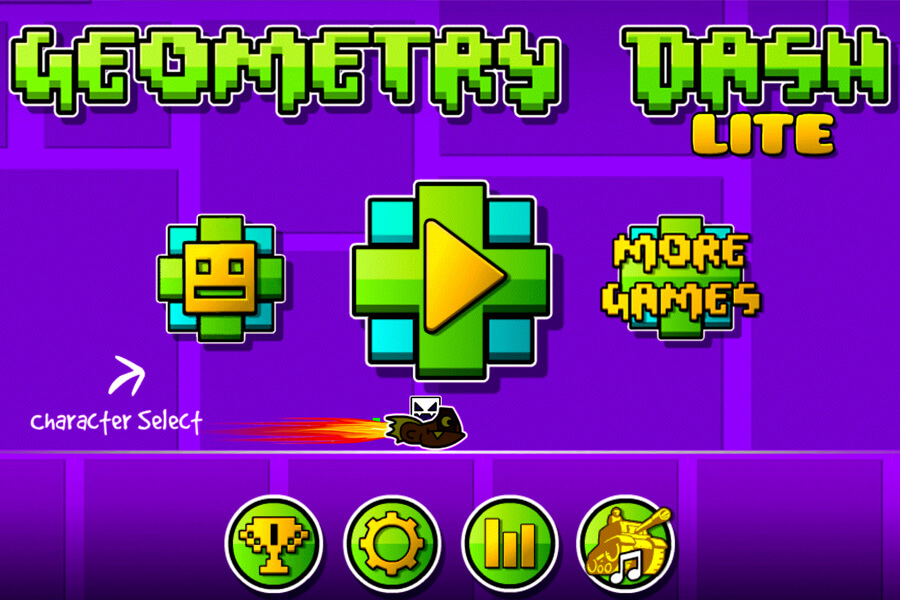 Play Geometry Dash Lite Unblocked online free
