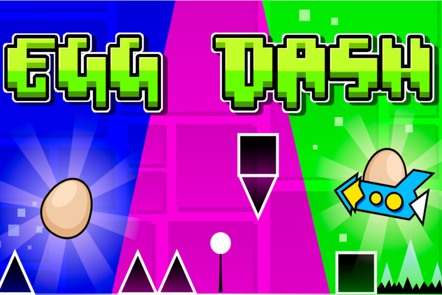 Play Geometry Egg Dash online free